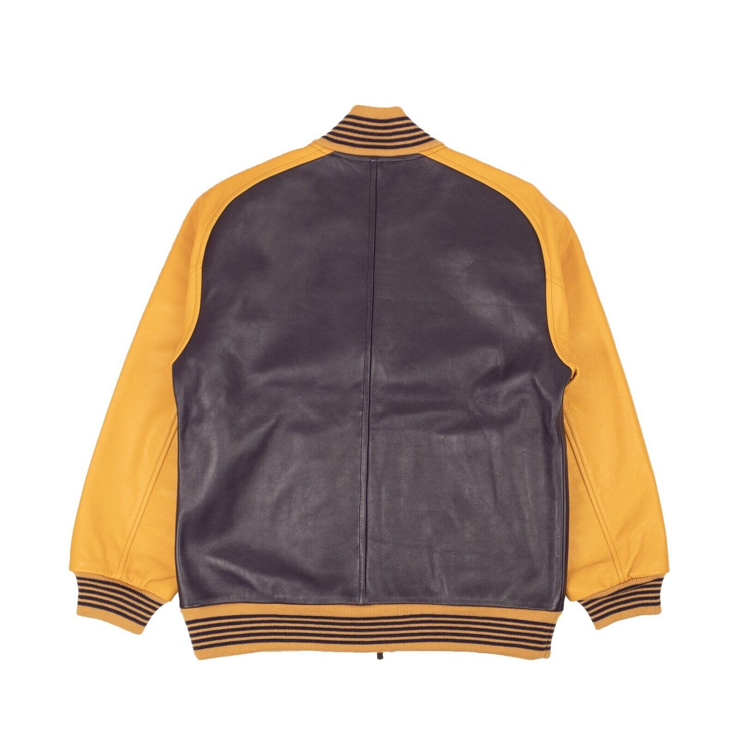 Purple And Gold Wool Award Logo Patches Jacket