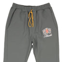 Teal Grey Cotton Brentwood Track Pants