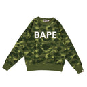 Green Camo Crystal Stone Relaxed Crewneck