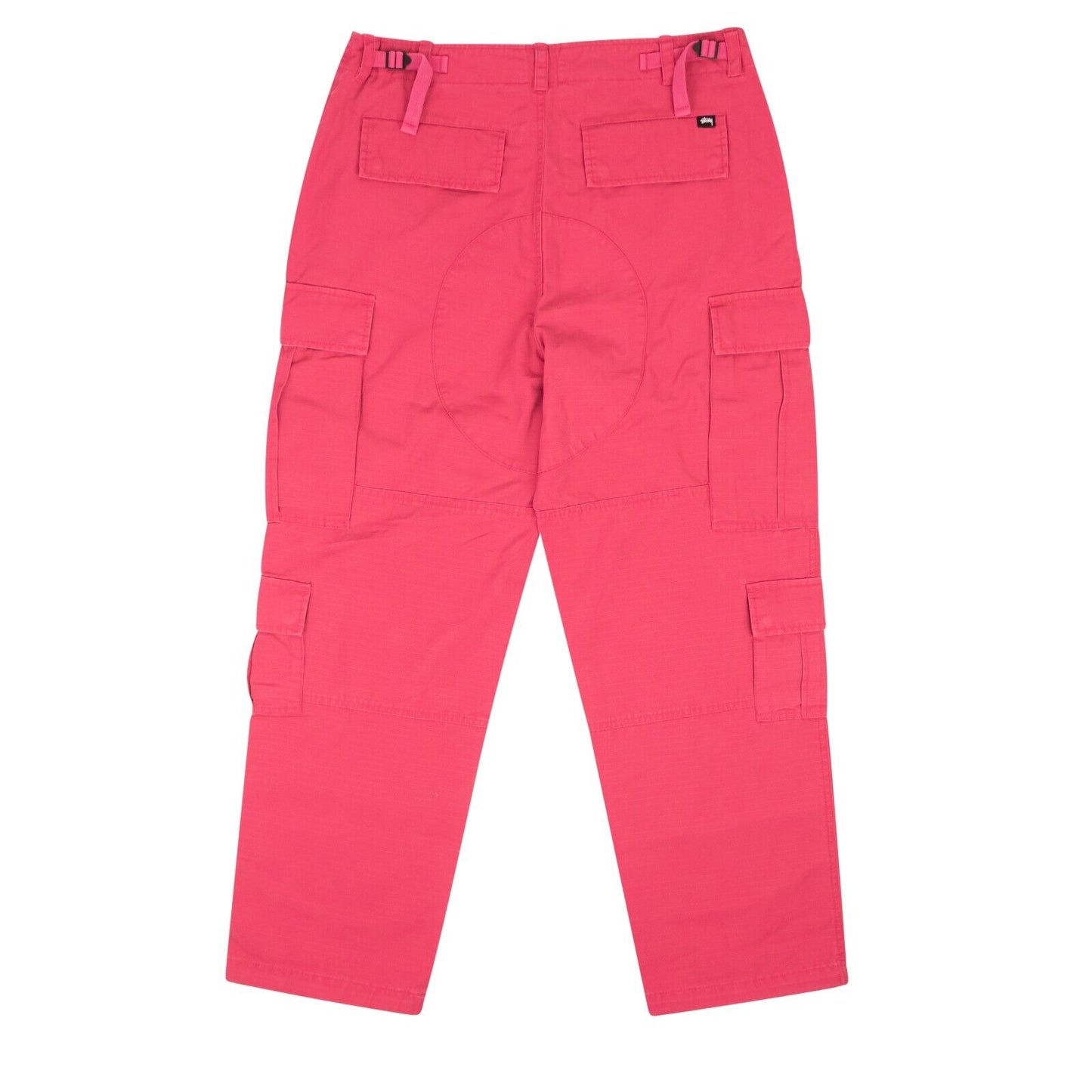 Stussy Magenta Cotton Ripstop Surplus Cargo Pants - Pink