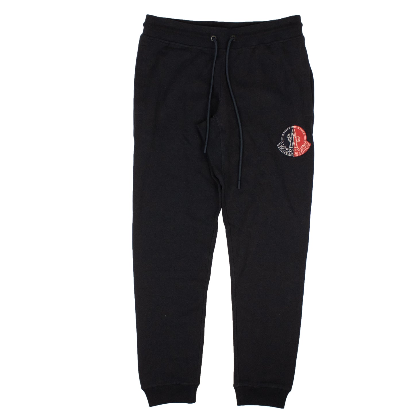 Navy Cotton Logo Patch Relax Fit Sweatpants