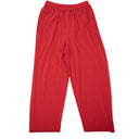 Men's Red Cotton Back Logo Track Pants