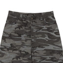 Men's Stone Black Polyester Camo Skater Shorts