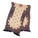 Navy Star Compressed Wool Scarf