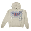 Heather Grey Cotton Layered Logo Hoodie