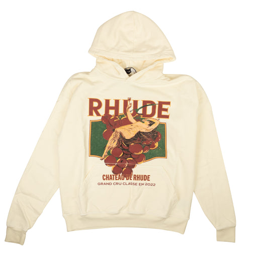 Vintage White Cotton Chateau De Rhude Sweatshirt