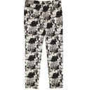 Comme Des Garcons Cotton Floral Pants - Black/White