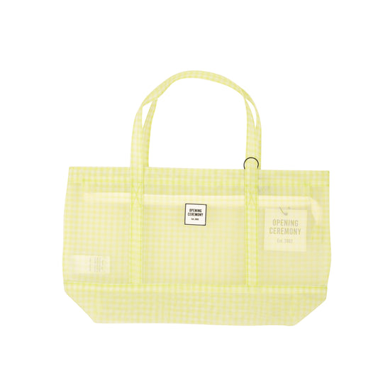 Opening Ceremony Gingham Small Chinatown Tote - Green