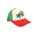 Green & Red Star Mesh Cap