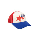 Red & Blue Polyester Star Mesh Cap