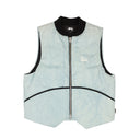 Light Blue Cotton Front Logo Denim Vest