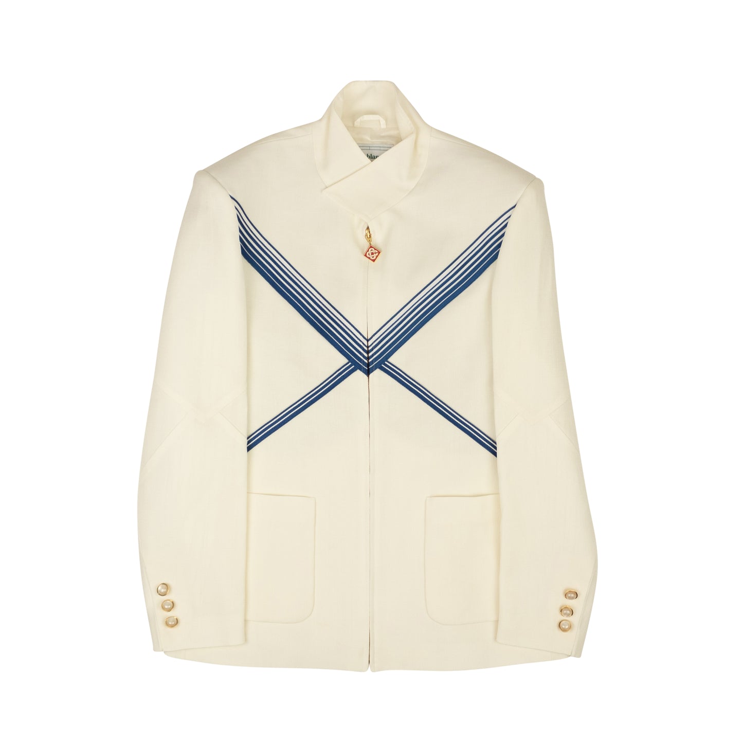 Off White Envelope Detailed Logo Jacket