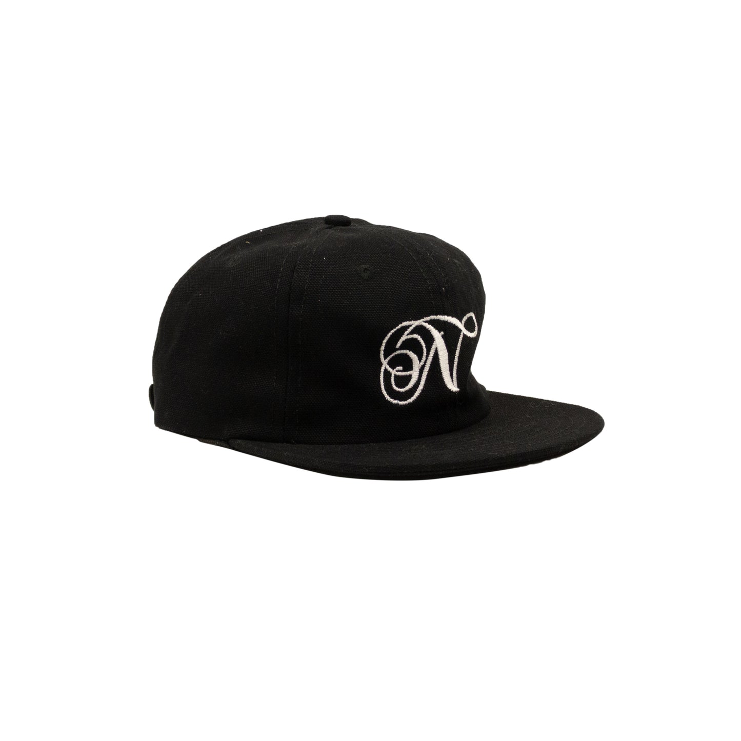 Embroidered No Plastic N Hat - Black