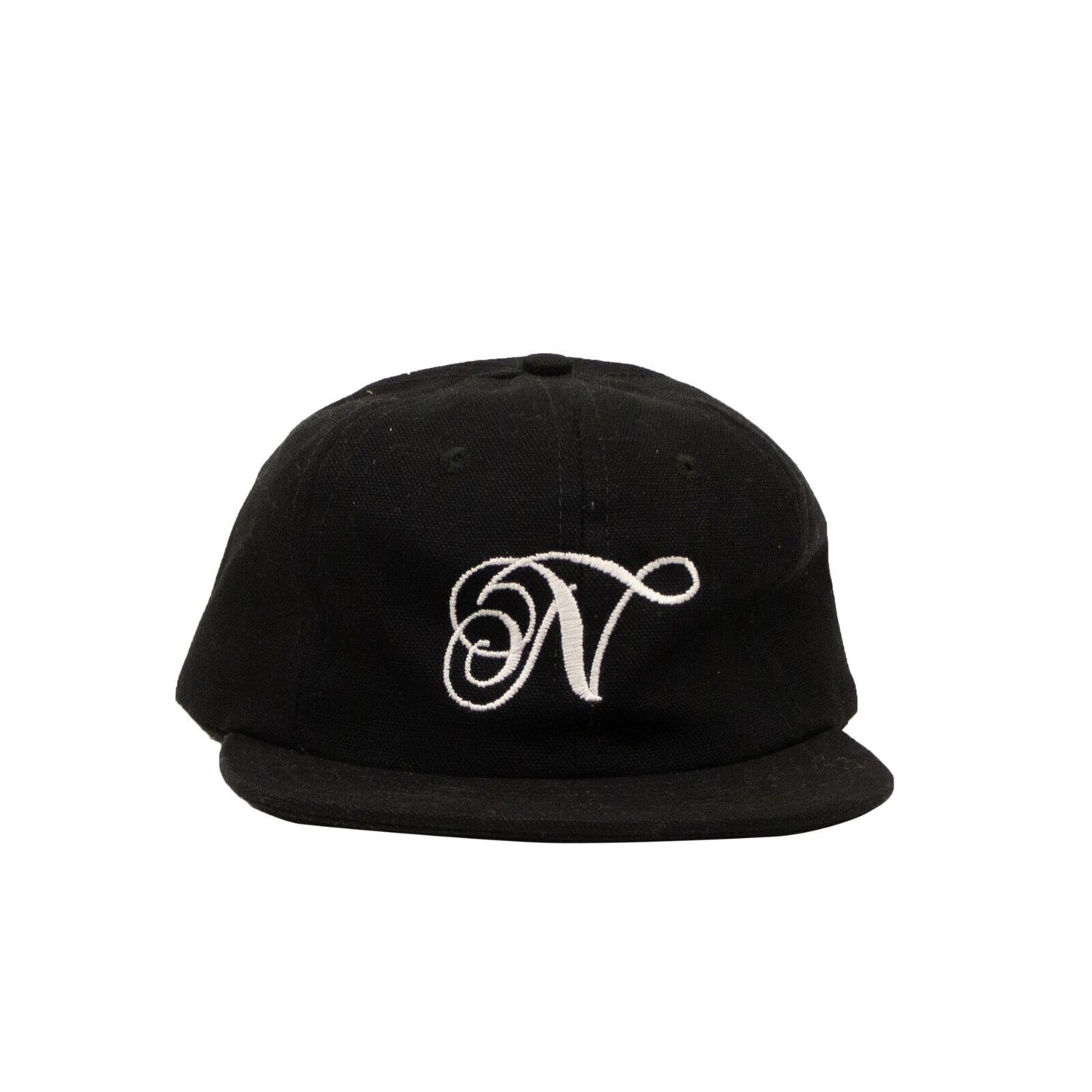 Embroidered No Plastic N Hat - Black