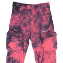 Fuchsia Tie Dye Cargo Pants