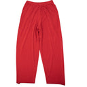 Men's Red Cotton Back Logo Track Pants