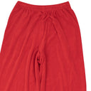 Men's Red Cotton Back Logo Track Pants