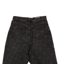 Women's Stone Black Cotton Kick Skate Logo Shorts