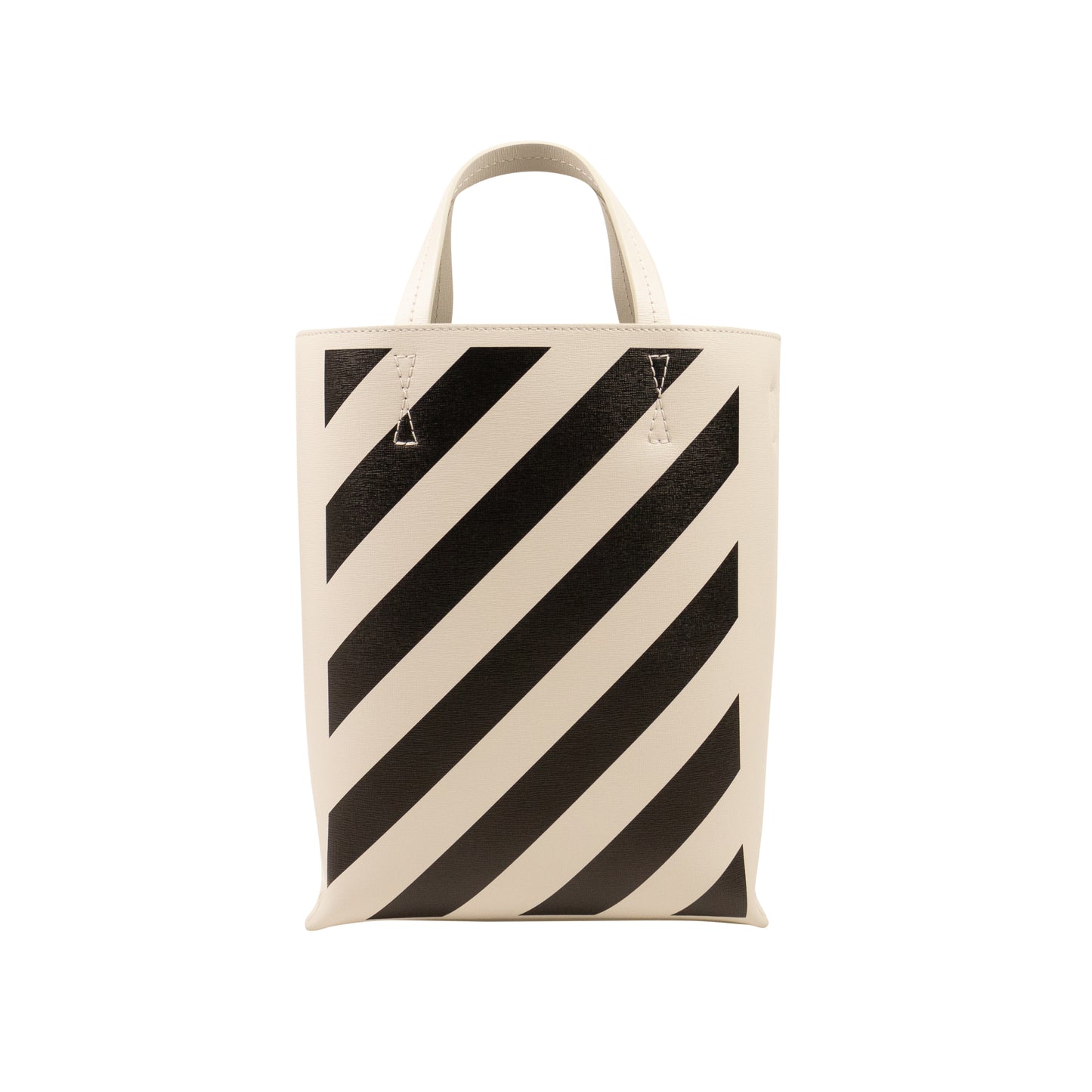 Off-White C/O Virgil Abloh Diag Hybrid Shop 28 Tote Bag - White/Black