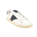 WHITE/NAVY COURT SNEAKERS