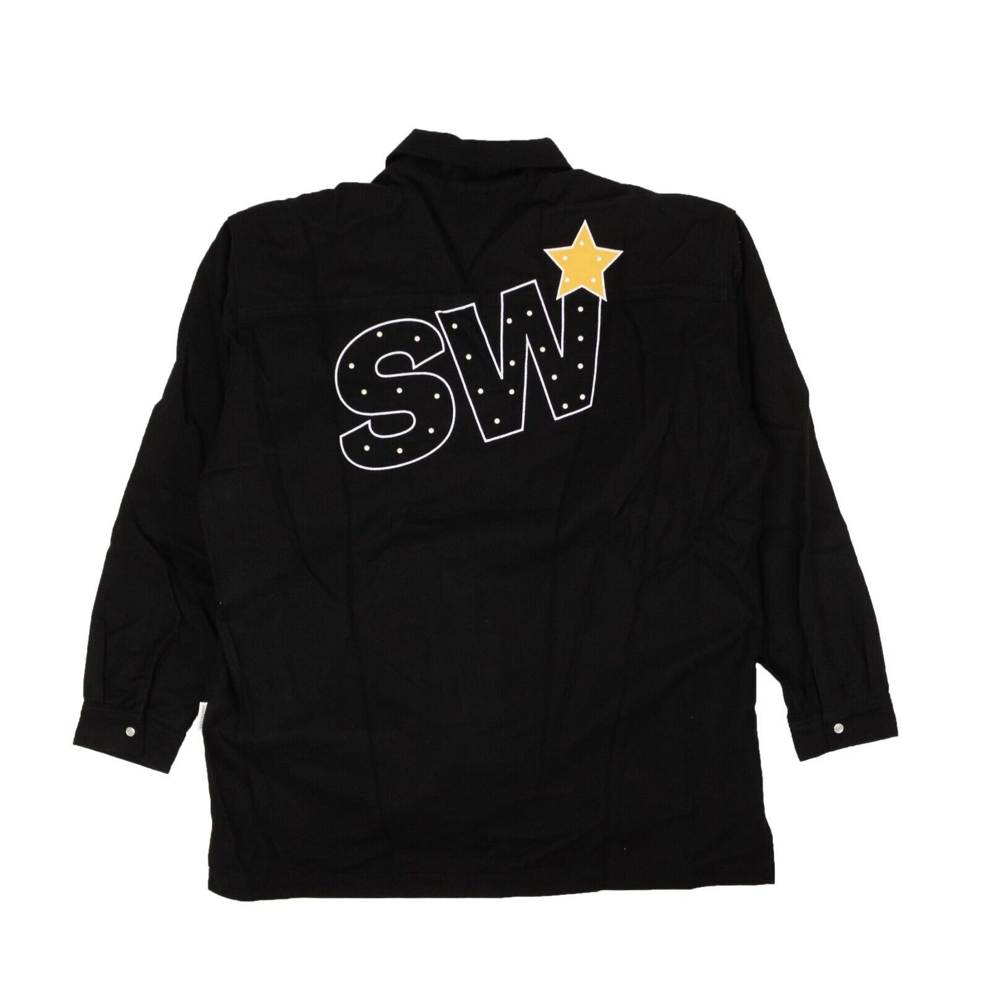 Saintwoods Star Flannel Shirt - Black