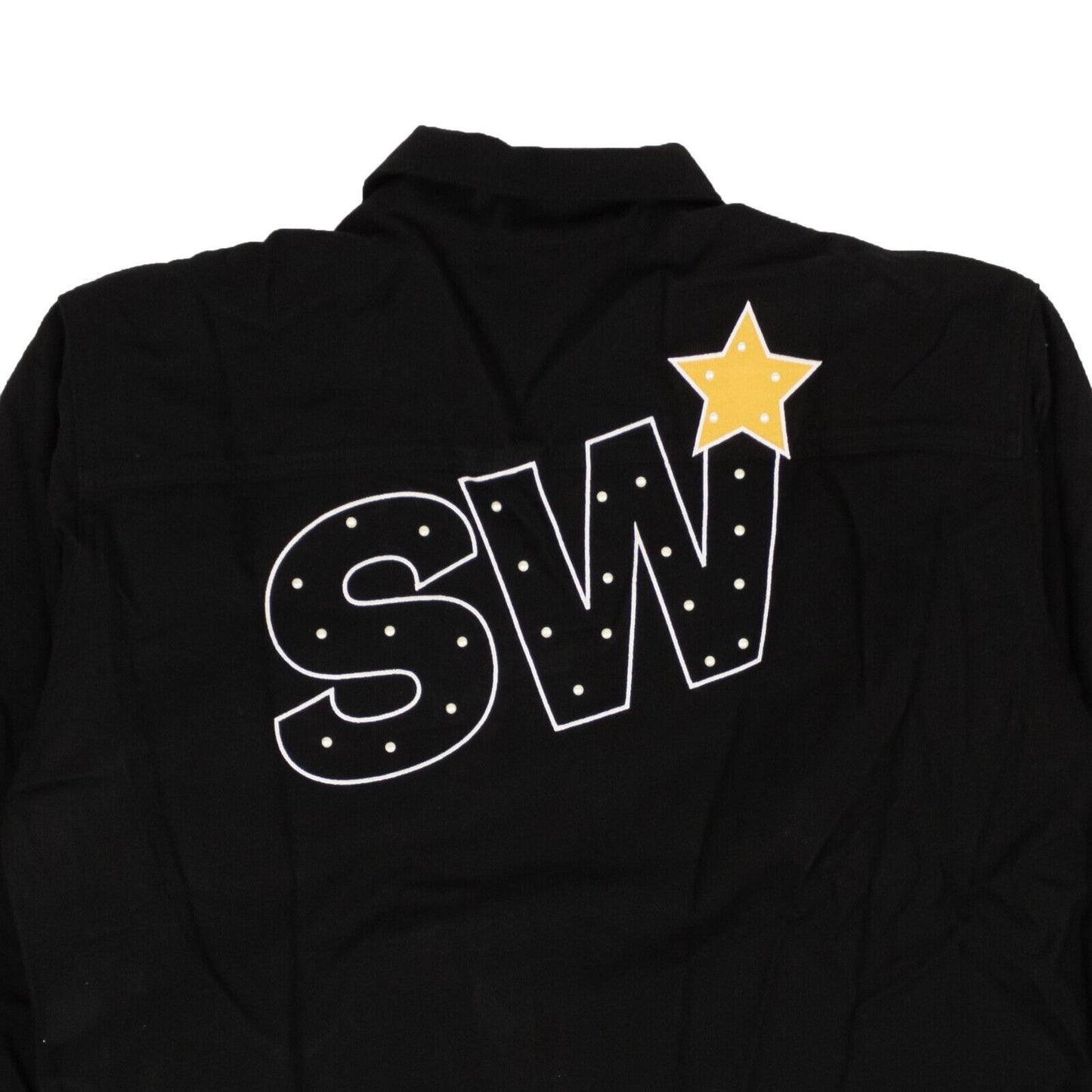 Saintwoods Star Flannel Shirt - Black