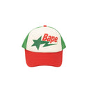 Green & Red Star Mesh Cap