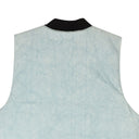 Light Blue Cotton Front Logo Denim Vest