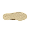White And Mustard Leather Court Sneakers