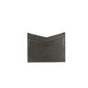 Black Leather Gold Logo Card Holder