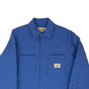 Blue Quilted Collared Shirt