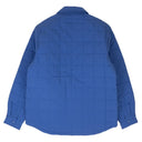 Blue Quilted Collared Shirt