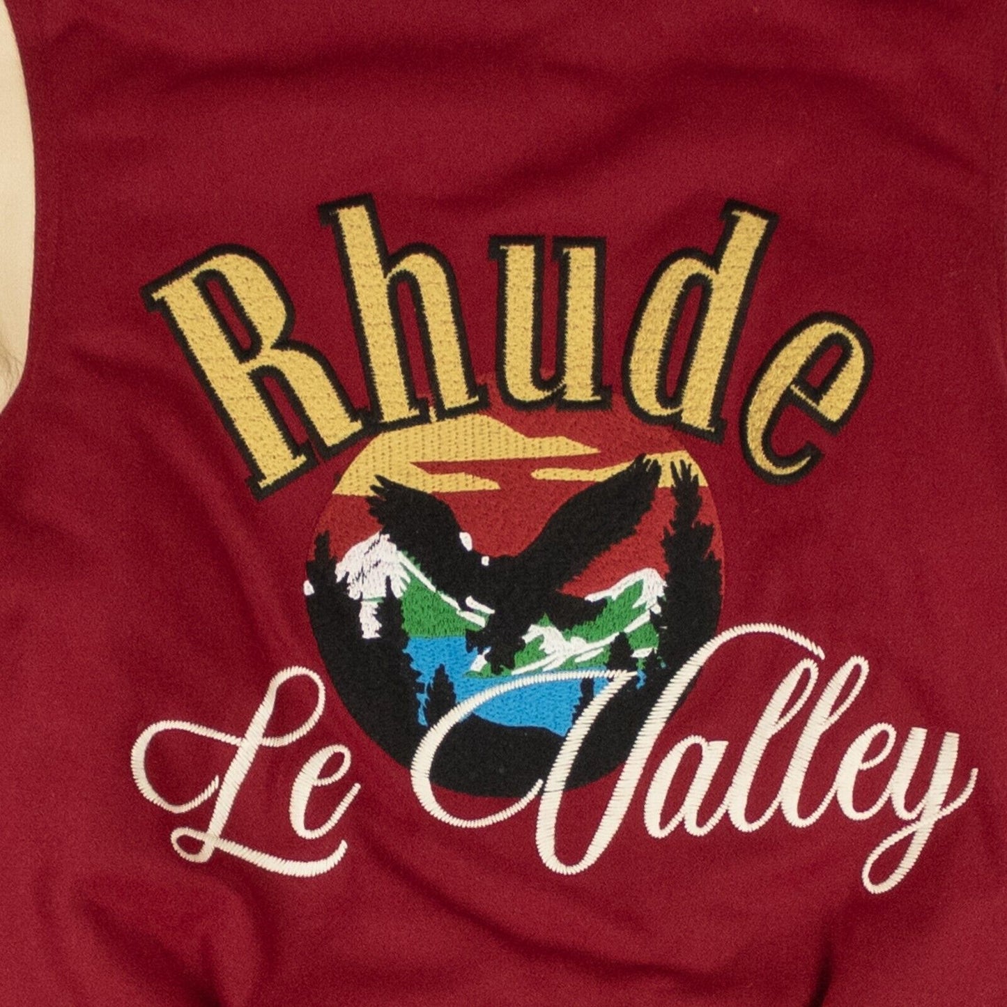 Rhude Le Valley Varsity - Bordeux/Cream