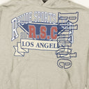 Heather Grey Cotton Layered Logo Hoodie