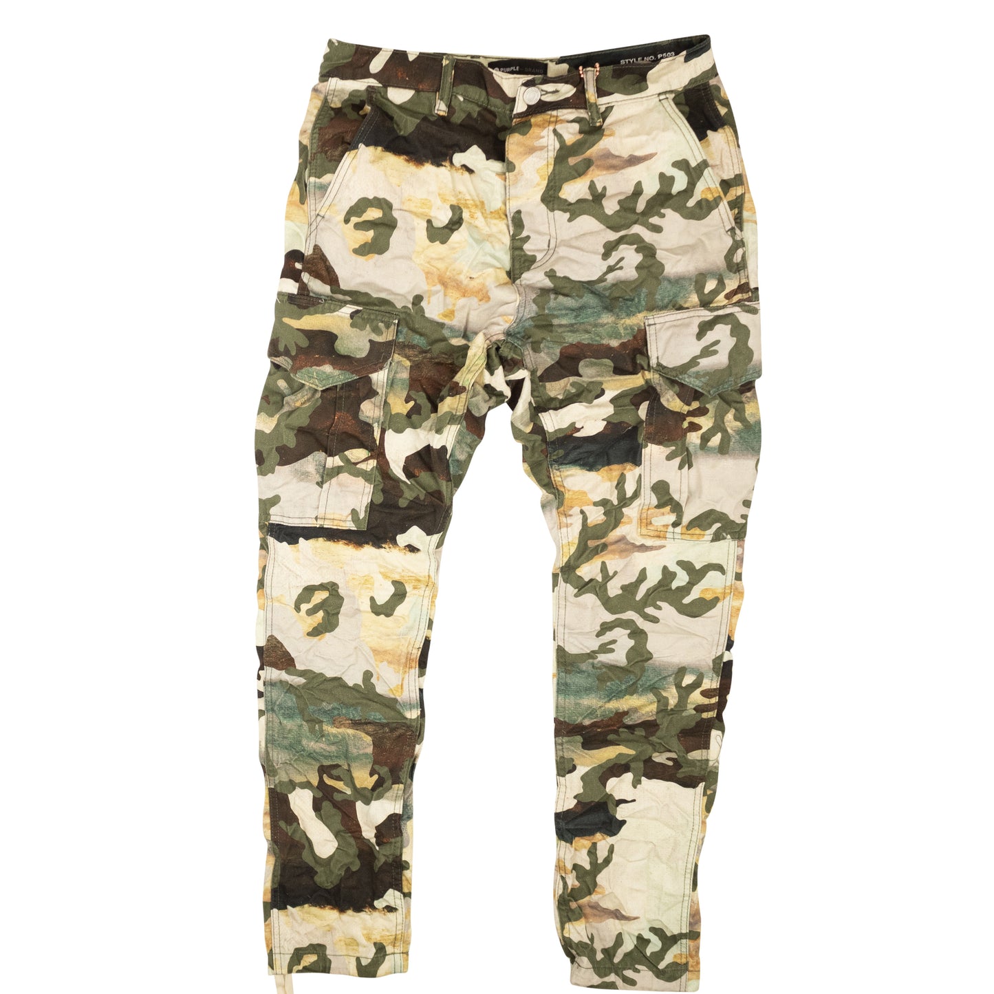 Twill Camo Cargo Pants