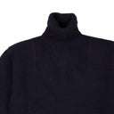 Navy Shetland Turtleneck Sweater