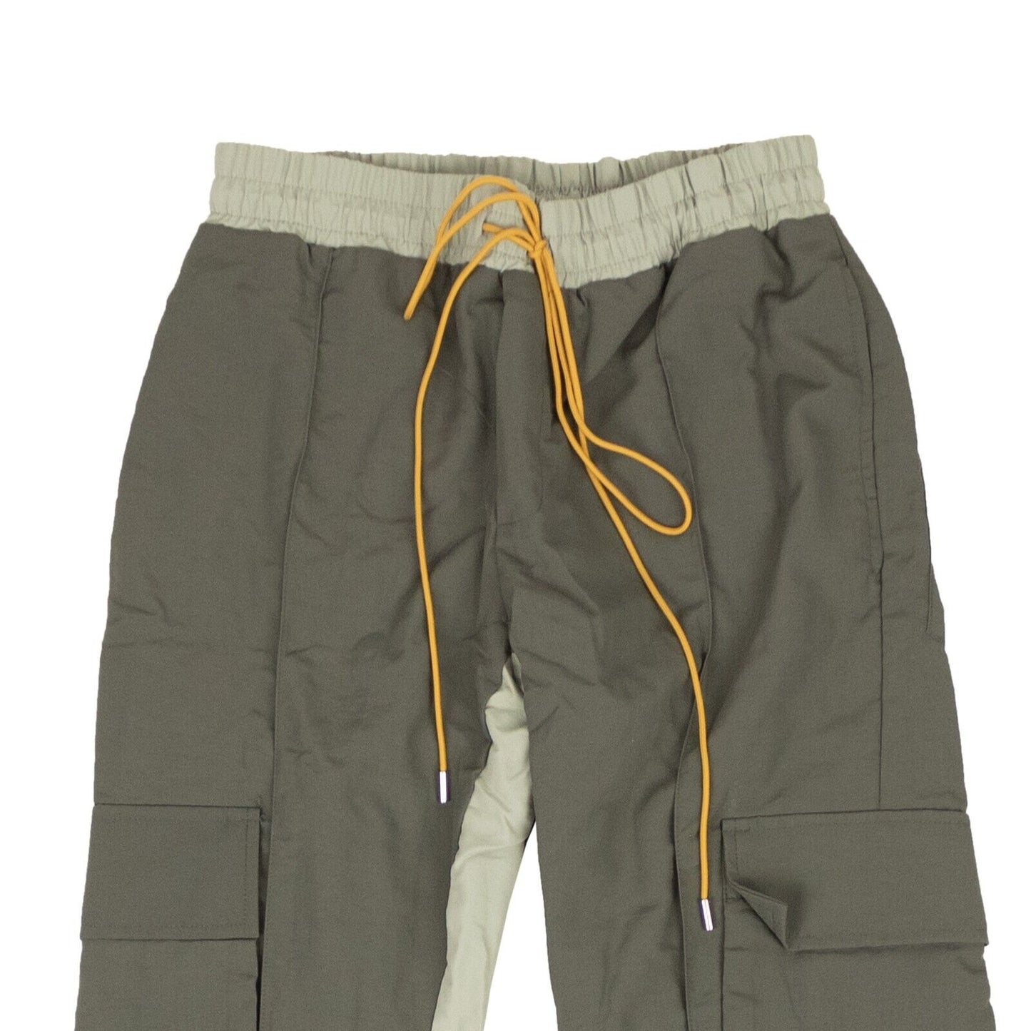 Dark And Light Grey Nylon Cargo Flight Pants