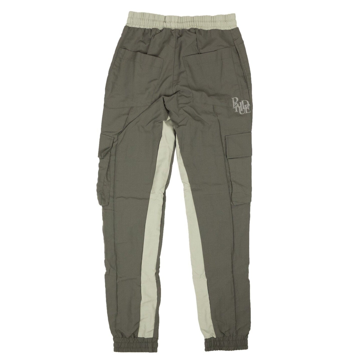 Dark And Light Grey Nylon Cargo Flight Pants