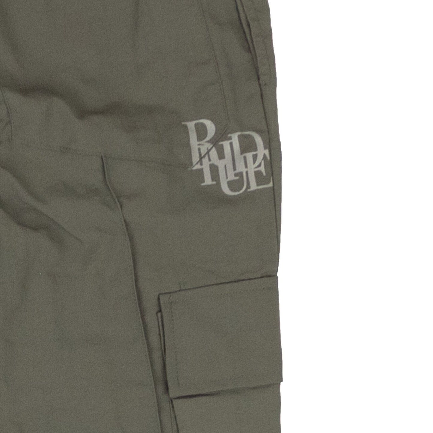 Dark And Light Grey Nylon Cargo Flight Pants