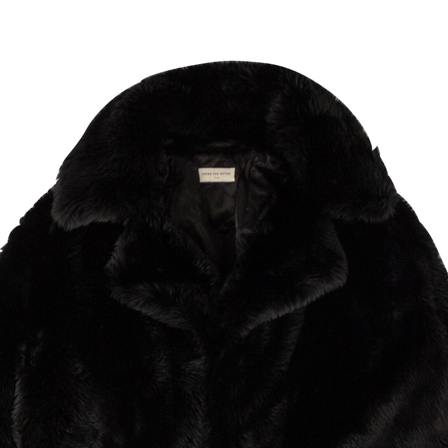 Black Vaudi Faux Fur Coat