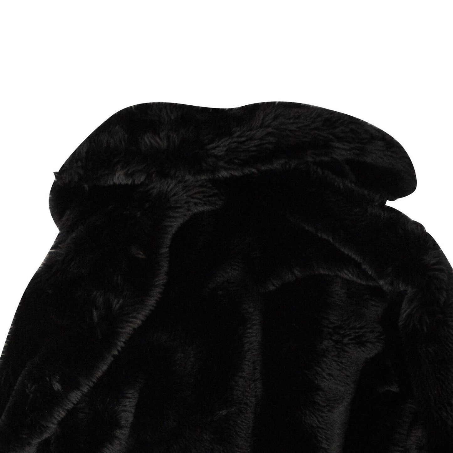 Black Vaudi Faux Fur Coat