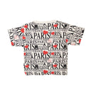 Boy's White And Red Black T-Shirt