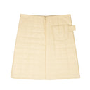 NWT BOTTEGA VENETA Bone Checkered Leather Skirt