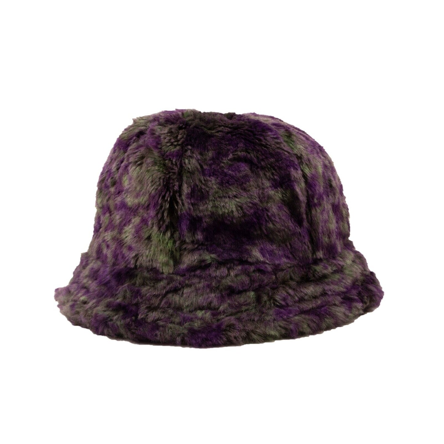 Needles Uneven Printed Faux Fur Bermuda Hat - Purple/Green