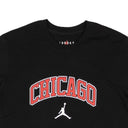Black Cotton Chicago Logo Short Sleeve T-Shirt