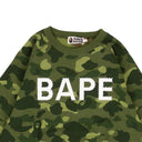 Green Camo Crystal Stone Relaxed Crewneck