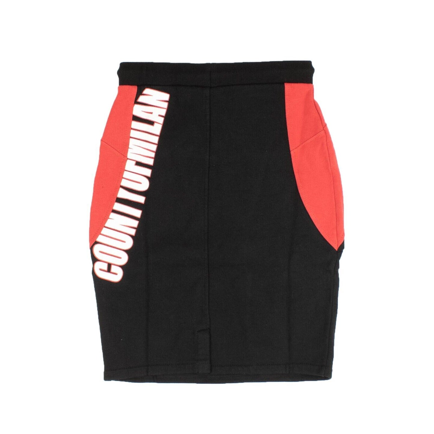 Marcelo Burlon Block Color Skirt - Black/Red