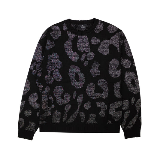 Marcelo Burlon Leopard Sweater - Dark Gray/Black