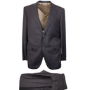 Dark Brown Wool Single Breasted Suit 6R