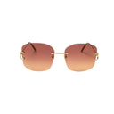 Cartier Rectangle "C" Sunglasses - Gold